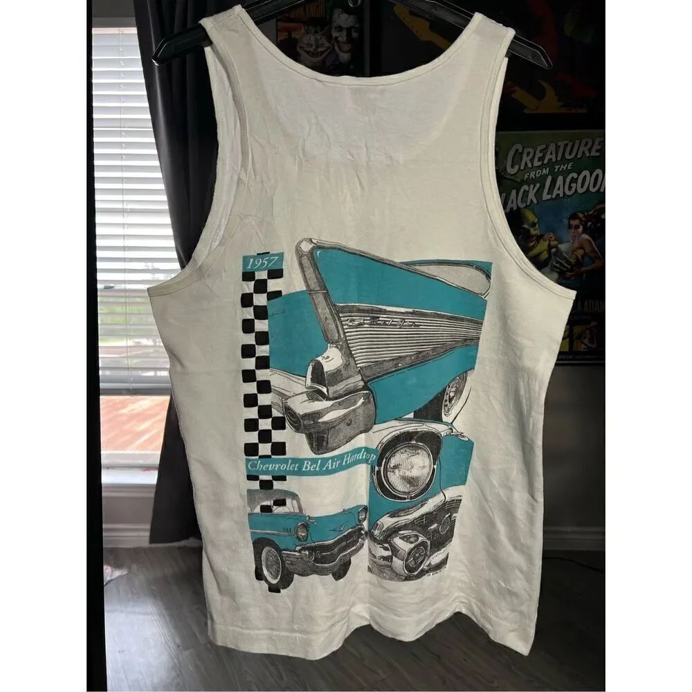 Vintage 90s California Blues Chevy Hardtop Retro Tank Top